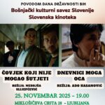 Svečana filmska projekcija u Ljubljani povodom Dana državnosti BiH